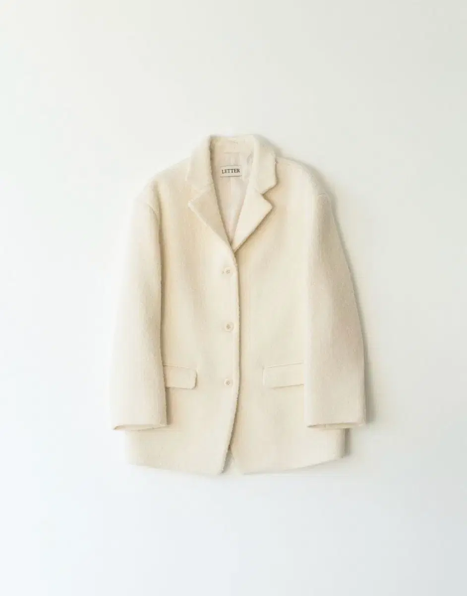 레터 Teddy boucle coat (ivory) 새상품